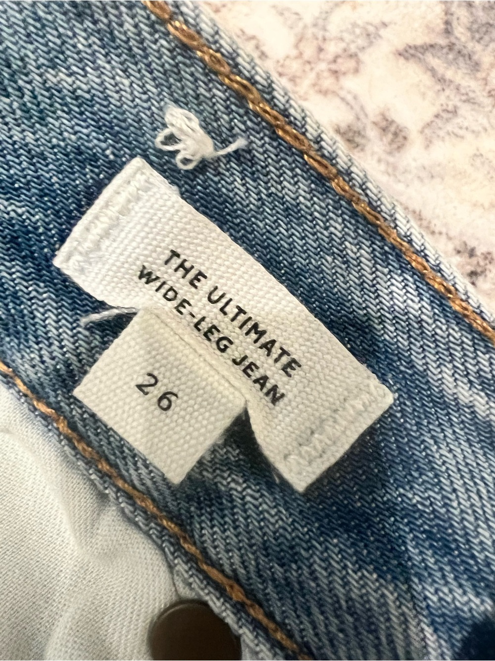 Madewell Ultimate Wide Leg Jean. Drawstring detail. Size 26. Like new!! - Picture 5 of 6